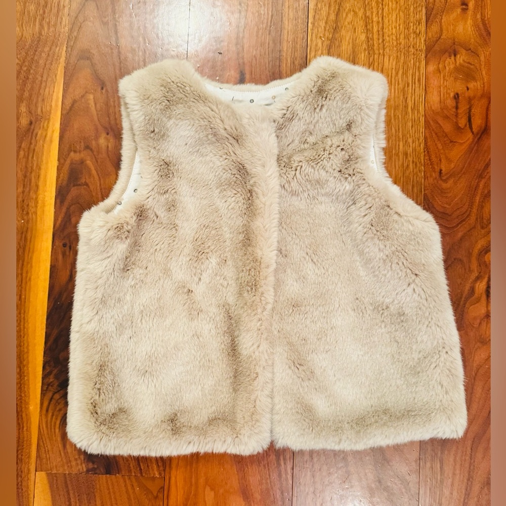 Jacadi Faux Fur Girls Vest